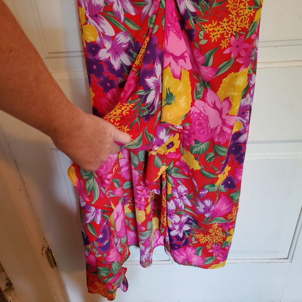 Rixo x Target Red Floral Samba Dress - Picture 8 of 11